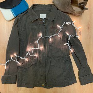 Olive Green Loft Utility Jacket